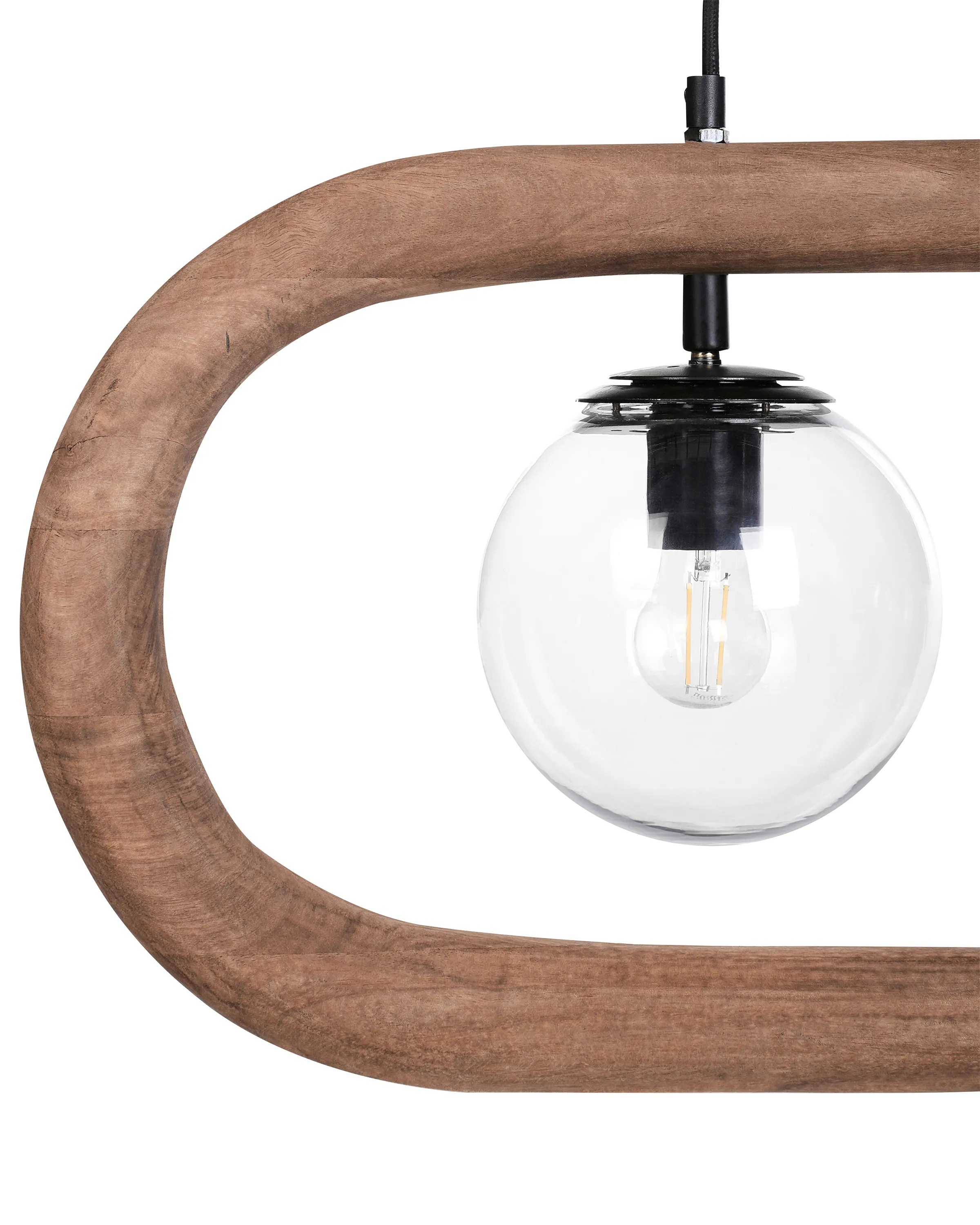 Hanglamp AYENSU Mangohout Donkerbruin