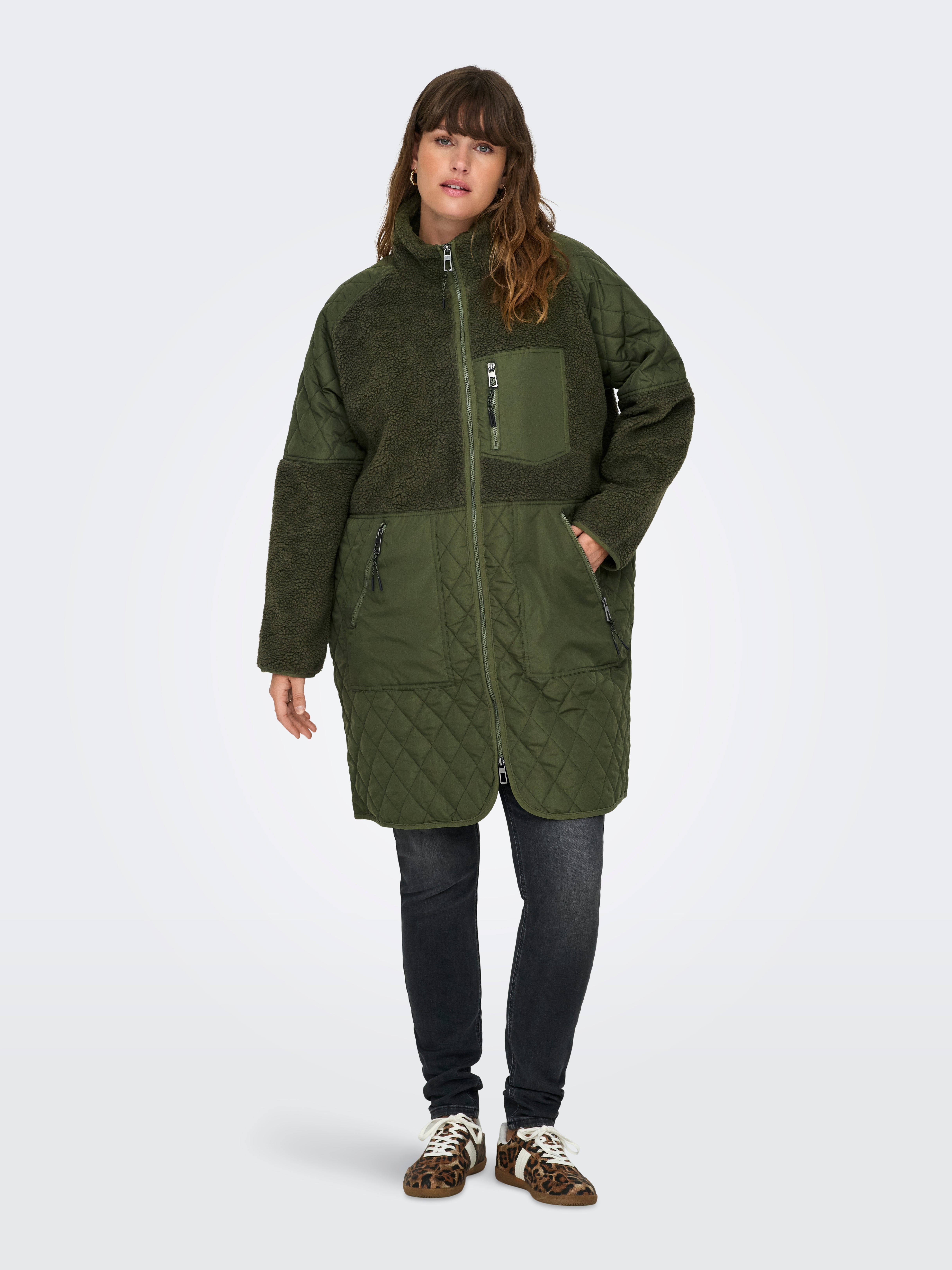 CARNEWOHIO Steppjacke Winter Moss