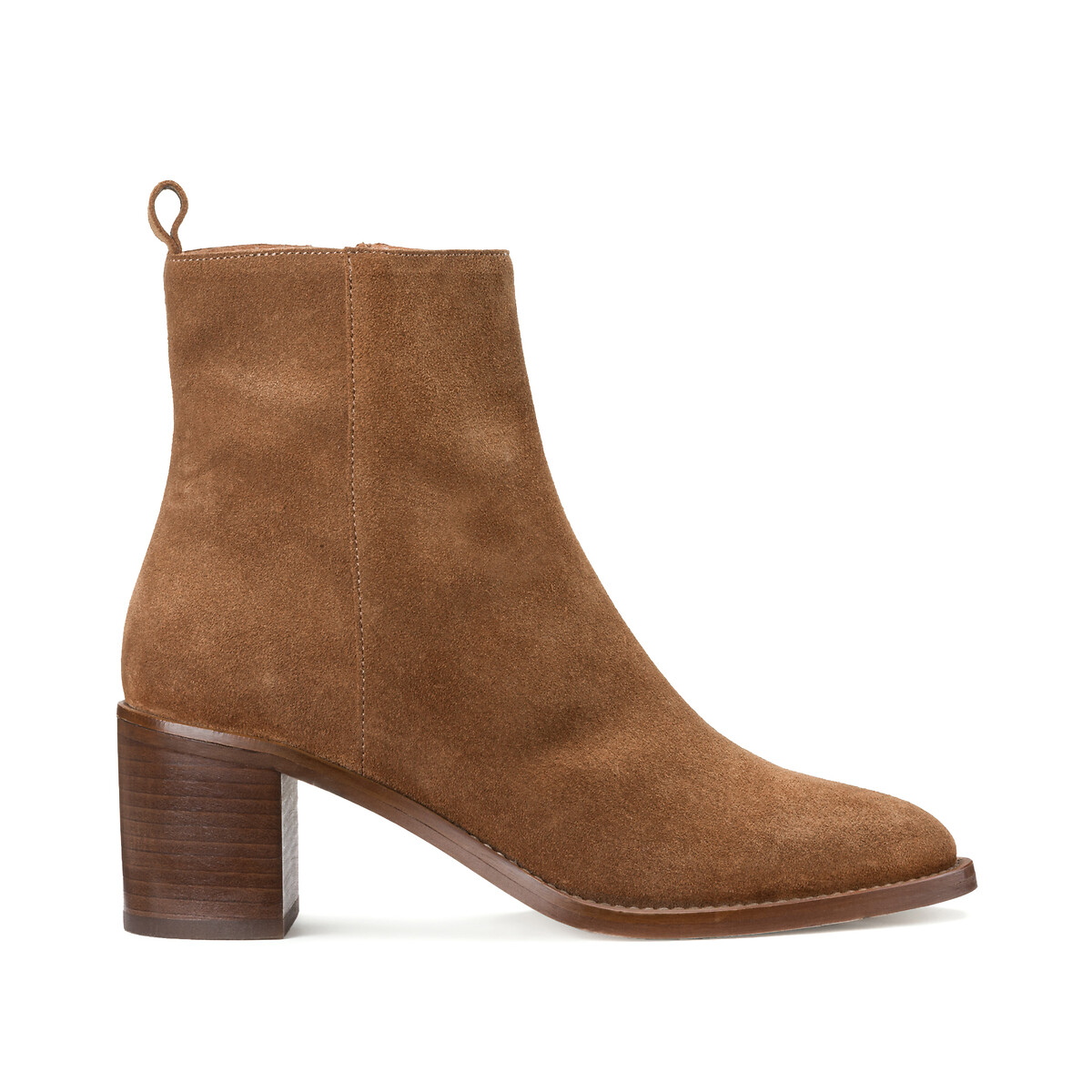 COLEÇÕES LA REDOUTE<br>Botas de salto alto em camurça, Signature Faustine