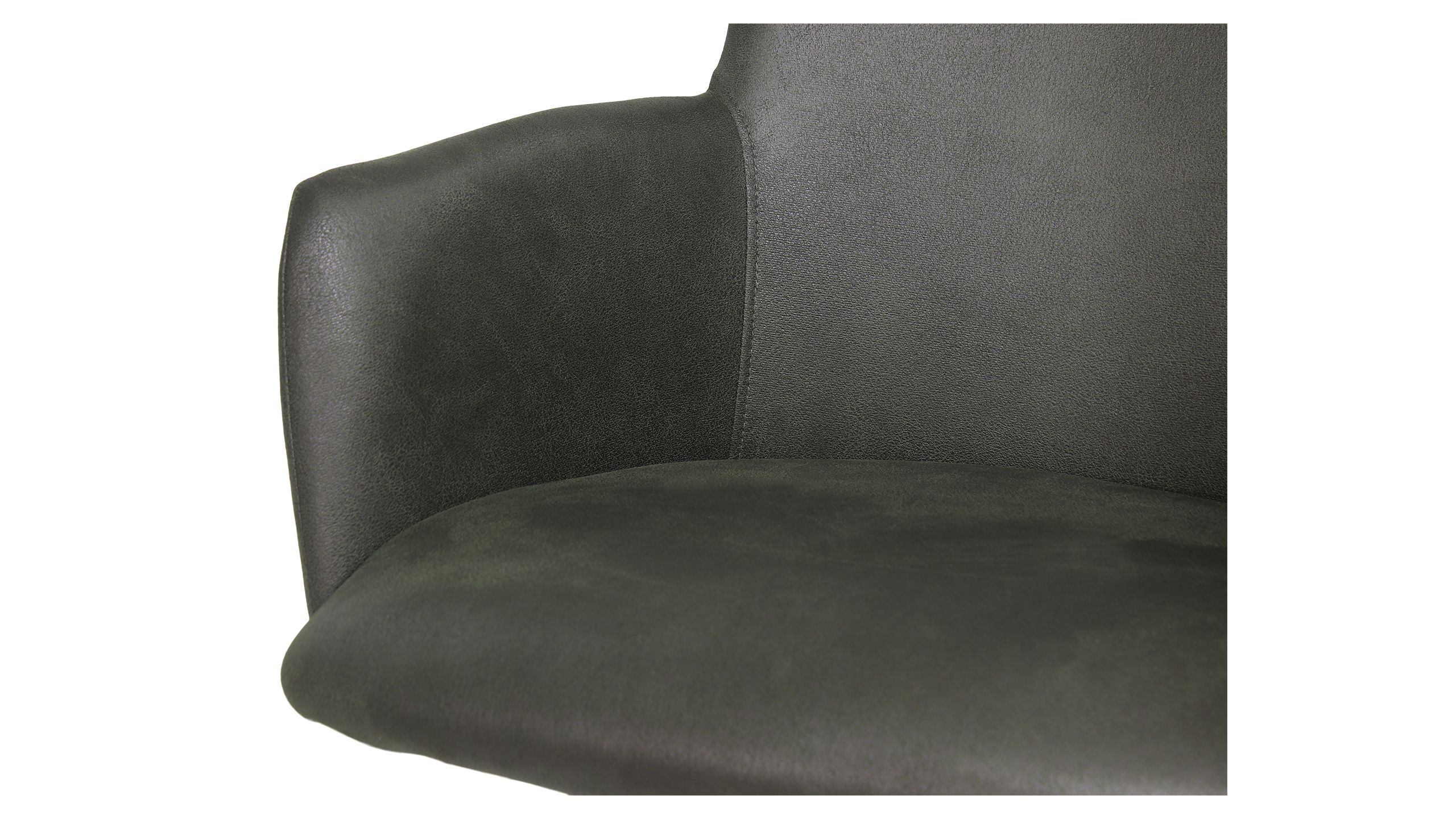 Eetkamerstoel - microvezel moss Levi B59 x D54 x H87 cm