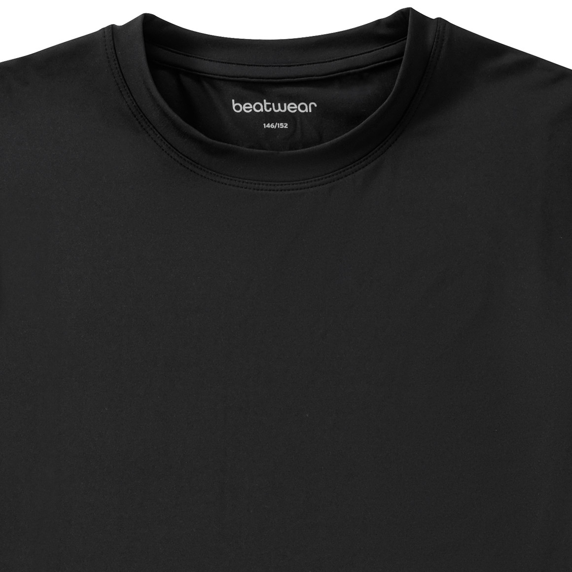 Beatwear Jungen Sport-Langarmshirt unifarben schwarz