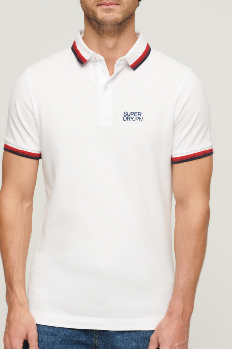 Superdry witte heren polo