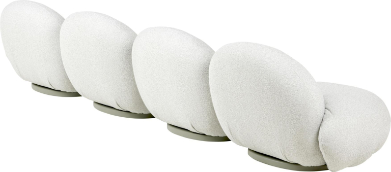 Gubi Pacha 4-zits bank met armleuning buiten limonta plutarco 158