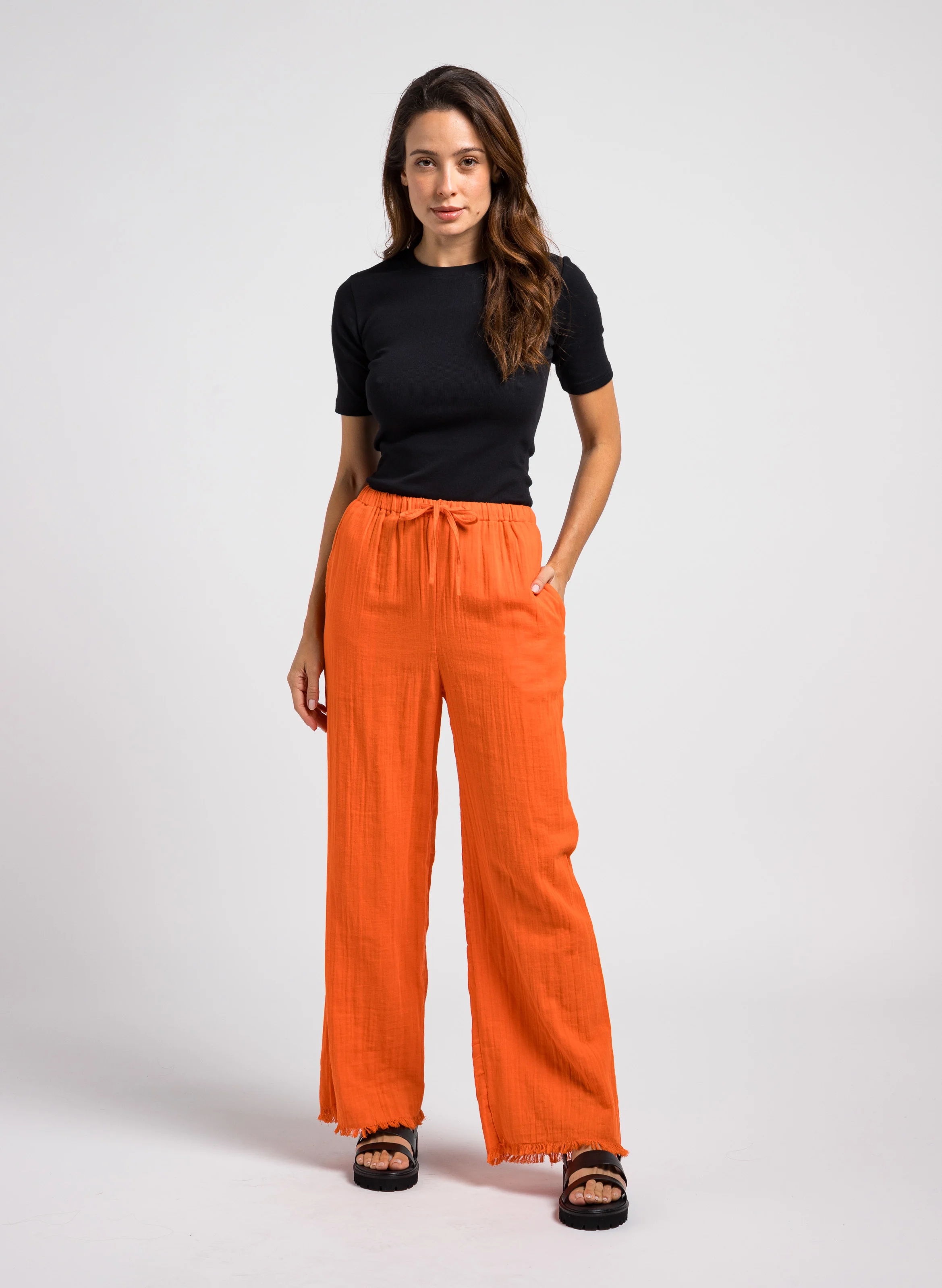 SAALEXO - Tee-shirt manches courtes en coton organique | Noir