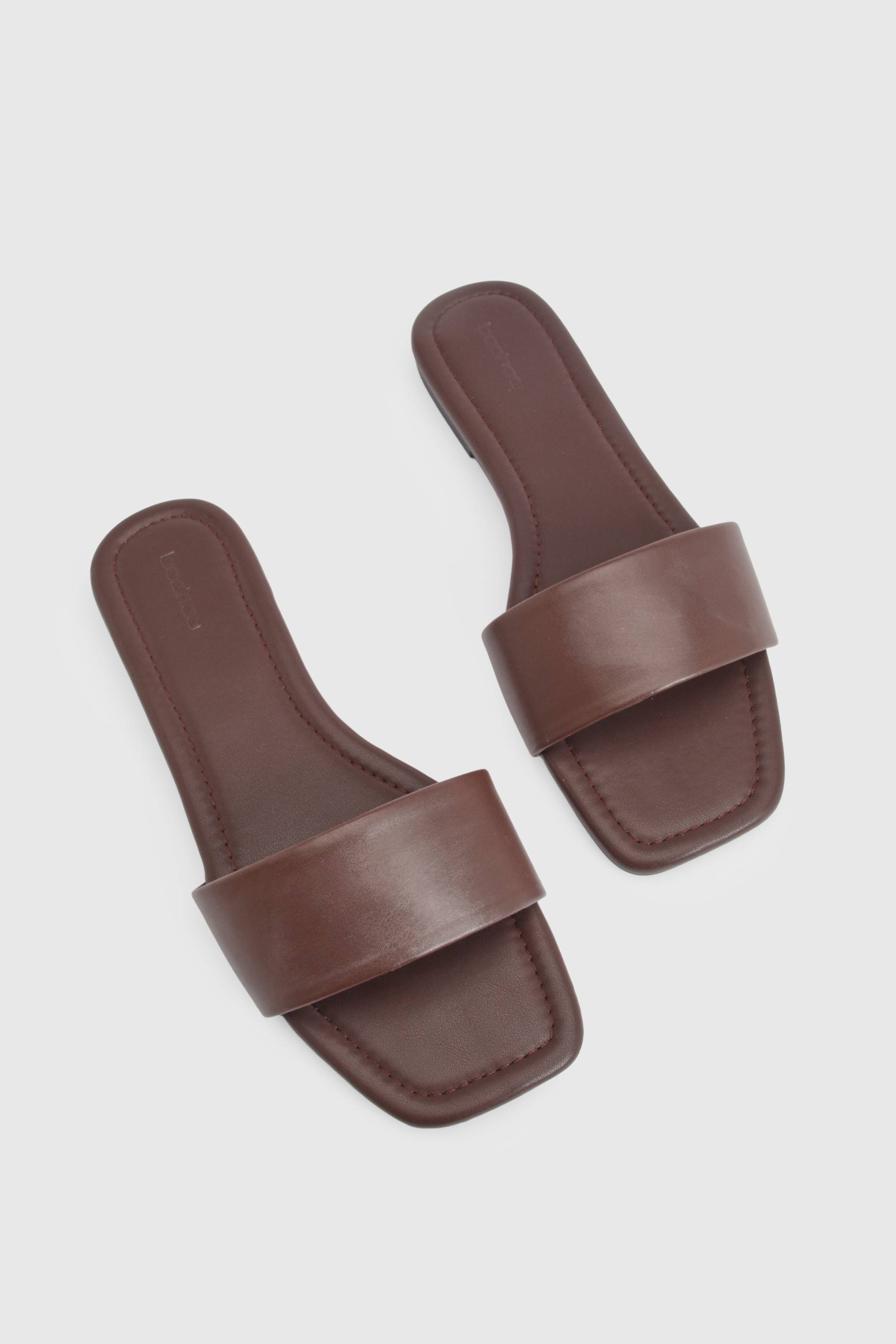 boohoo Mules À Bout Carré Basiques