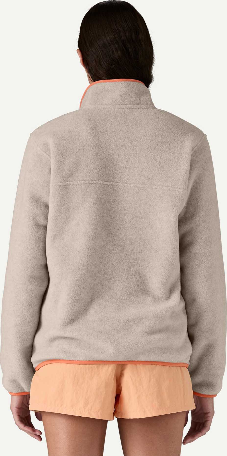 Lightweight Synchilla Snap-T Fleece Pullover Dame Oatmeal Heather w/Heirloom Peach