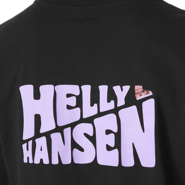 T-shirt HELLY HANSEN W F2F ORGANIC COTTON LS TEE BLACK