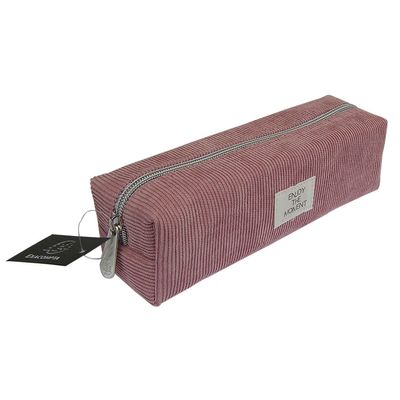 Trousse carrée Velvet - 1 compartiment - disponible dans différentes couleurs - Exacompta