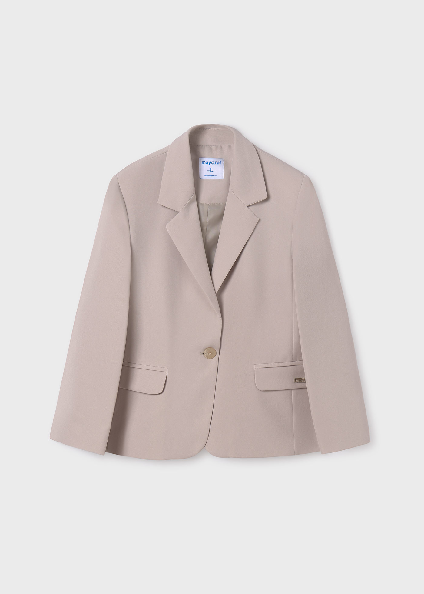 Blazer de crepe para meninas