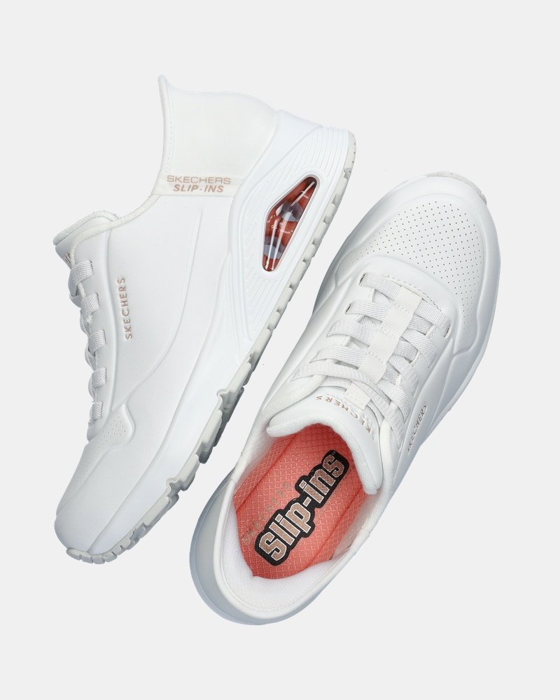 Skechers Hands Free Slip-Ins Uno Instapschoenen  - wit