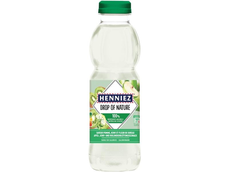 Henniez Drop of Nature Apfel, Kiwi & Holunderblüte 6 x 0.5 Aromatisiertes Getränk aus natürlichem Mineralwasser