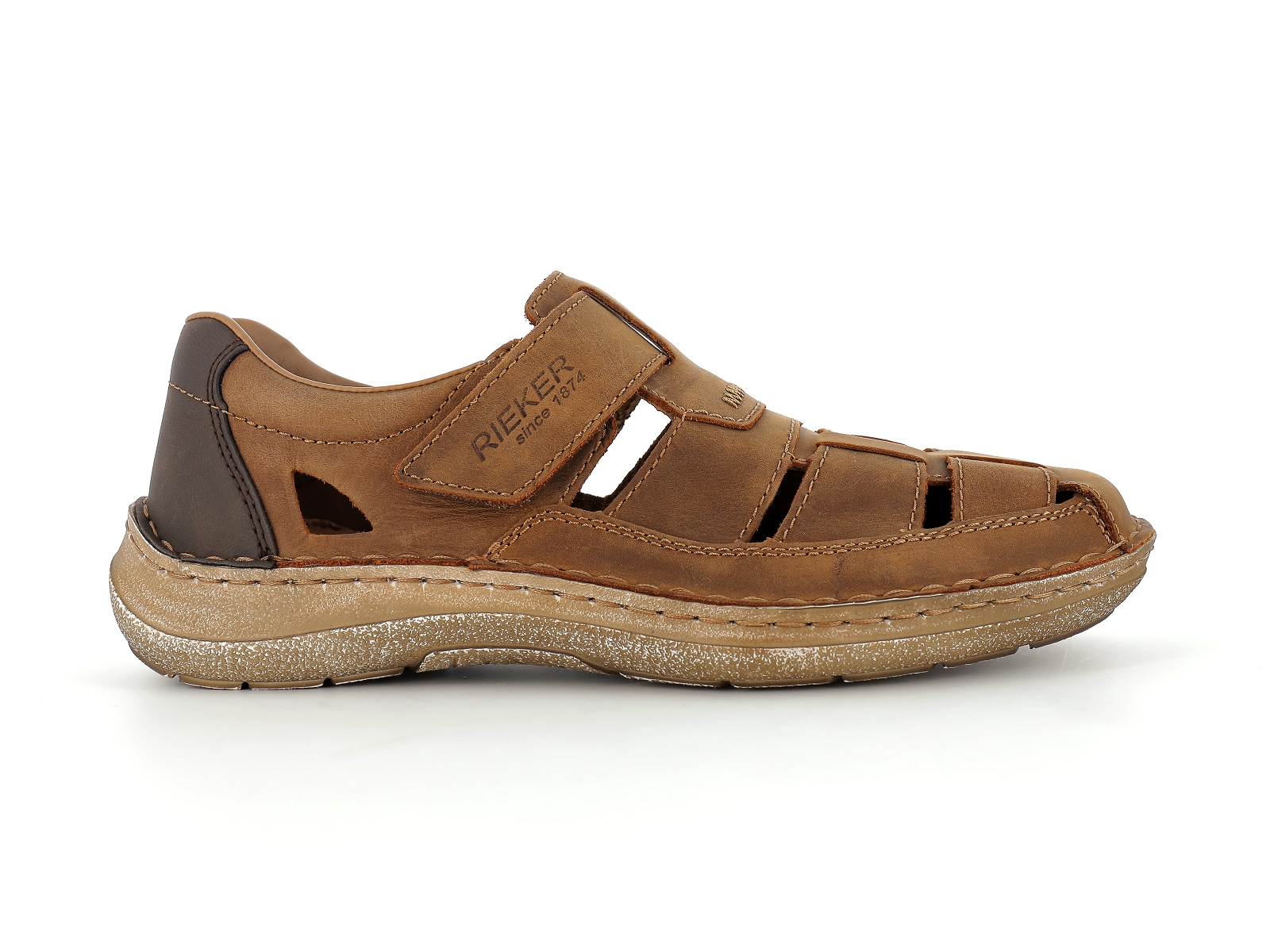 Rieker-03078 Cuir Marron Moyen