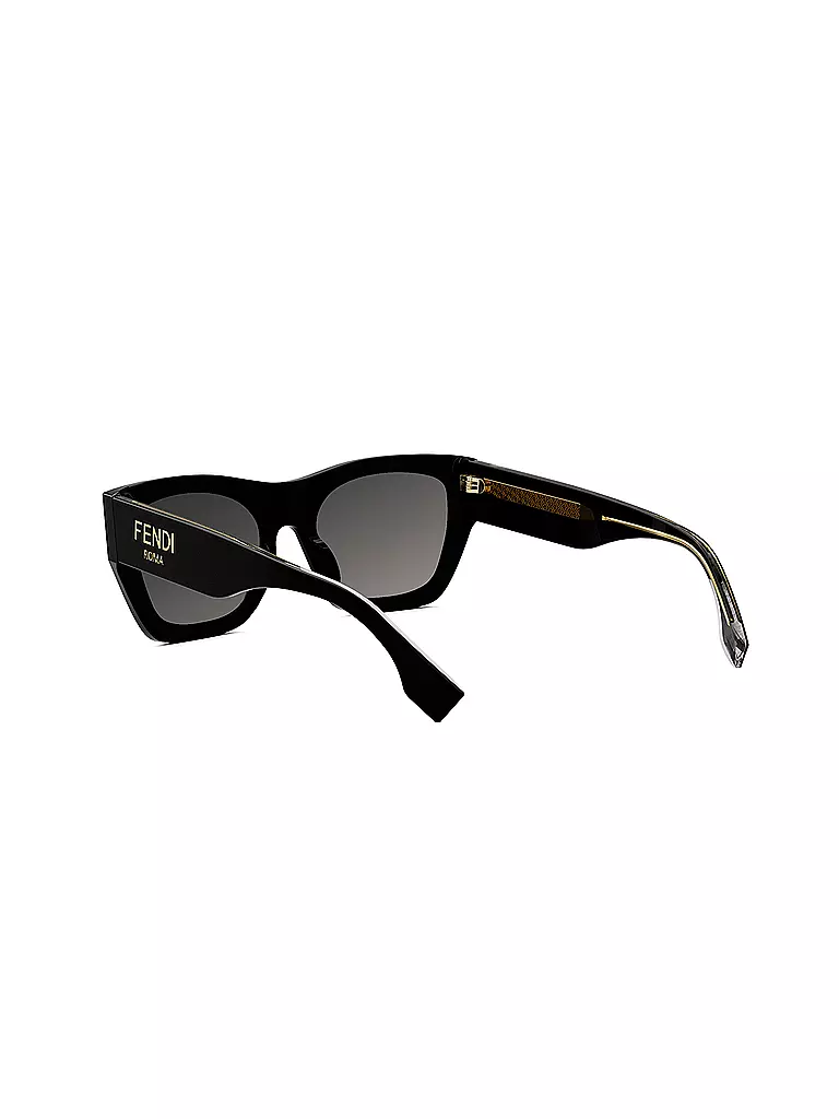 FENDI FENDI Roma schwarze eckige Sonnenbrille schwarz