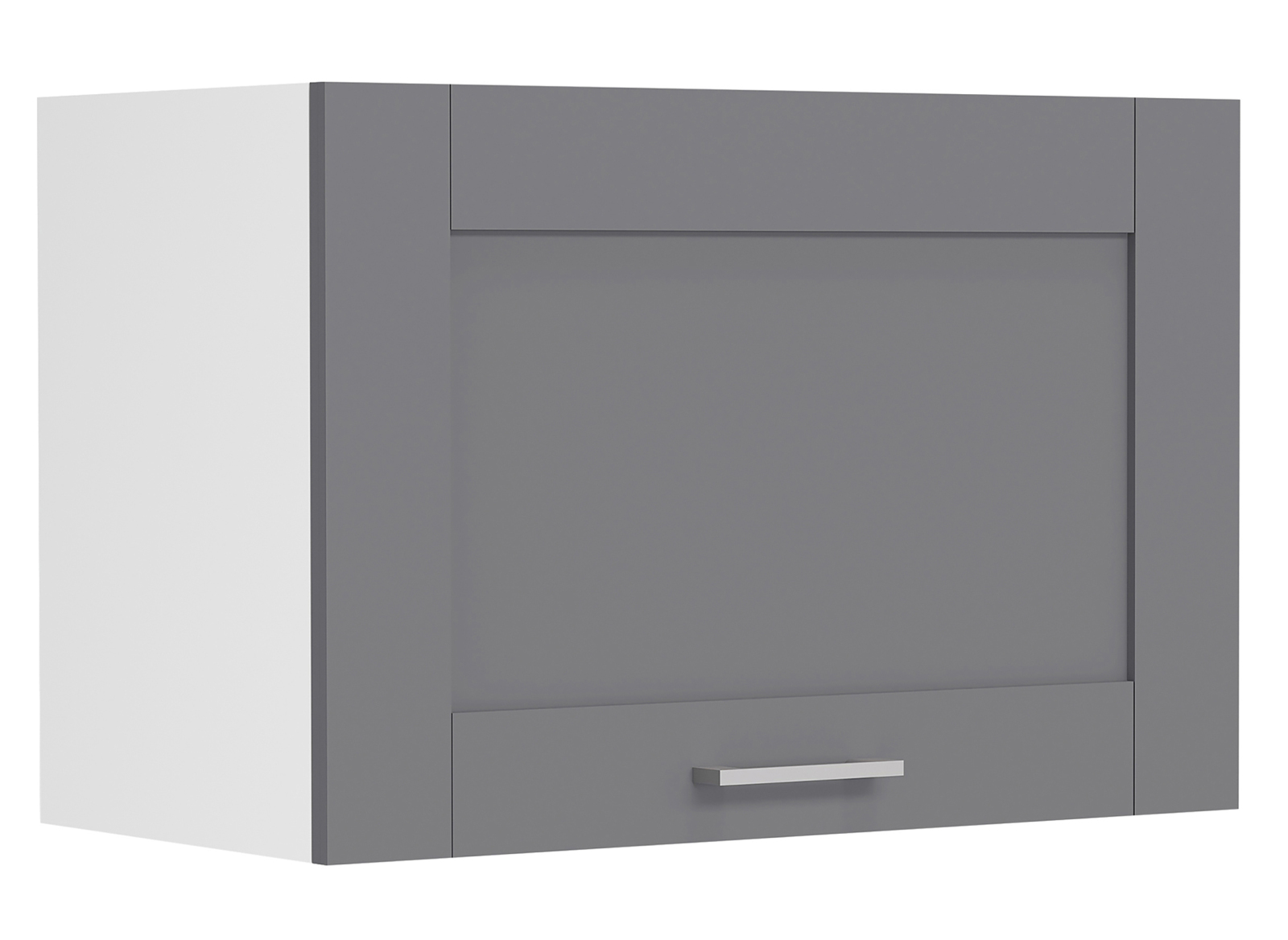 Hängeschrank COLURA - weiß-anthrazit - mit Klappe - 60 cm