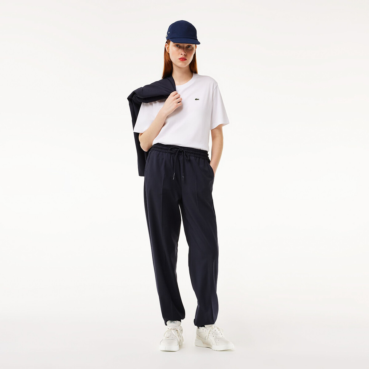 LACOSTE<br>Camiseta de gola redonda