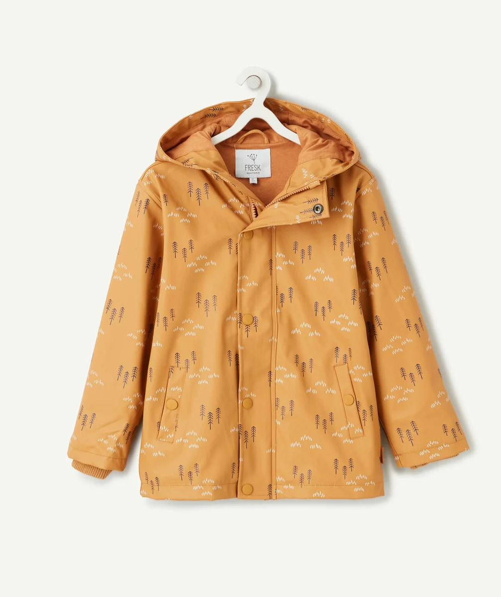 FRESKIMPERMÉABLE ROUILLE IMPRIMÉ SAPIN