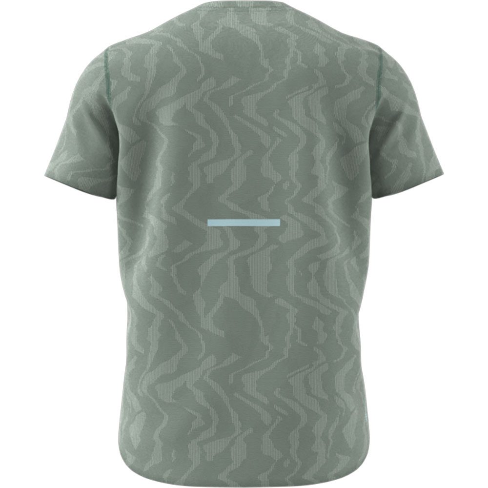 adidas Ultimate Running Engineered CLIMACOOL+ T-Shirt Herren silber grün