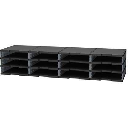 Trieur 12 cases standards Modulodoc Exacompta gris
