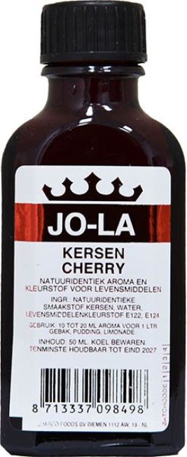 Jo-La Aroma en Kleurstof Kersen 50ml