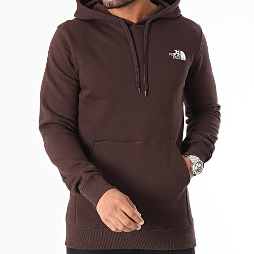 Sweat Capuche Simple Dome Marron