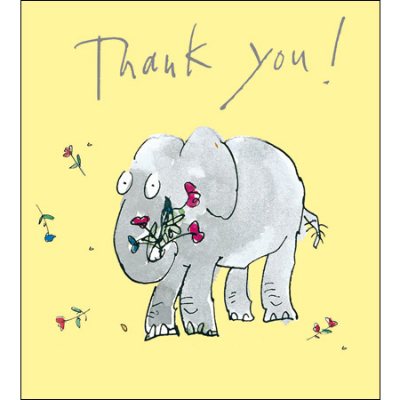 Quentin Elephant Thank You Card
