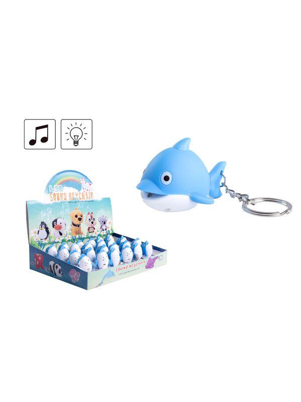 PORTE CLE MUSICAL ET LED DAUPHIN