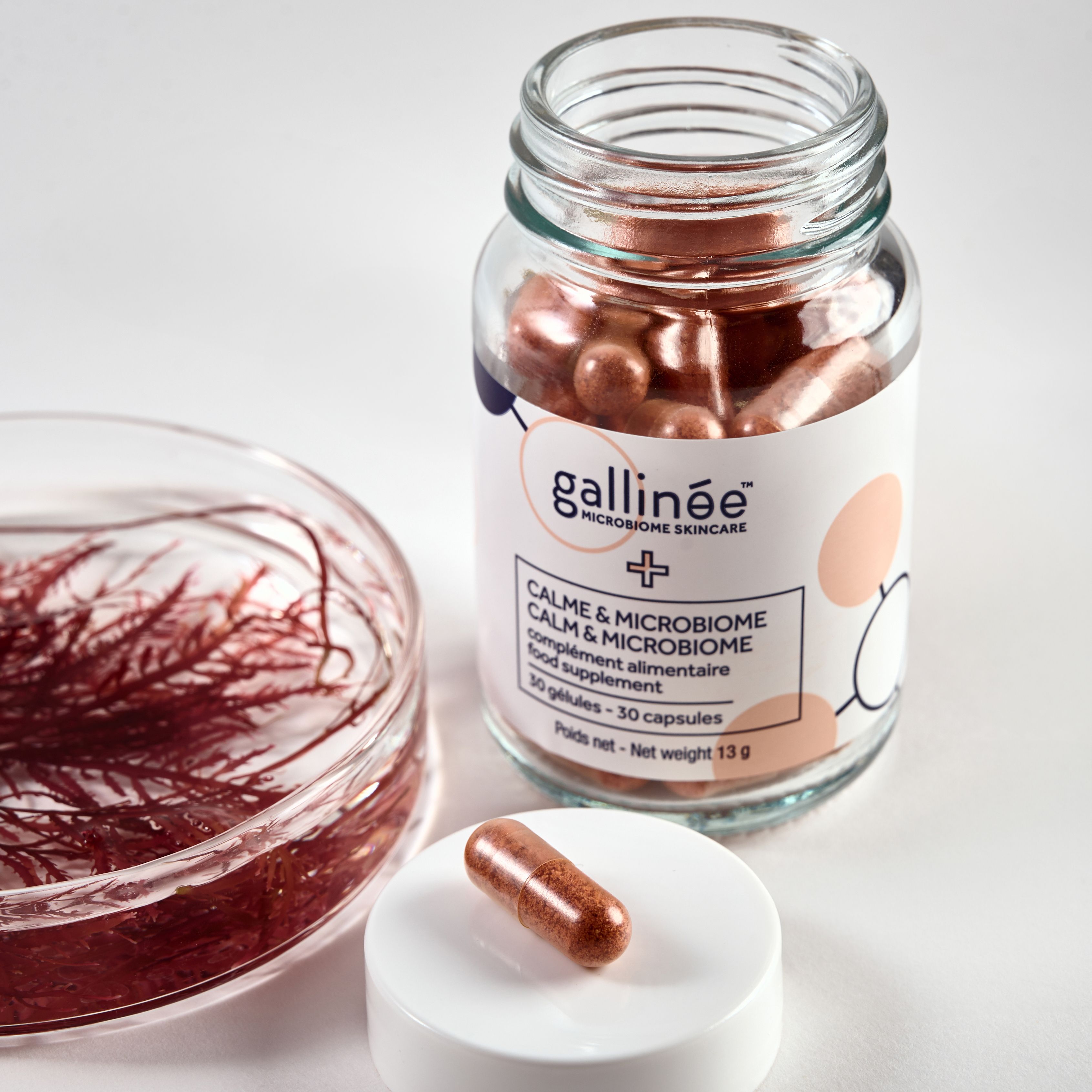 Gallinée Calm & Microbiome - Ein Supplement für ein ganzheitliches Wohlbefinden für Geist und Haut