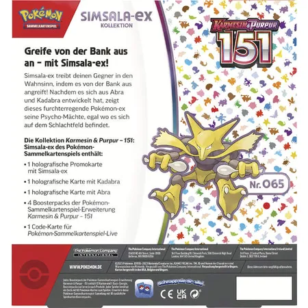 Pokemon Kollektion Karmesin & Purpur – 151: Simsala-ex