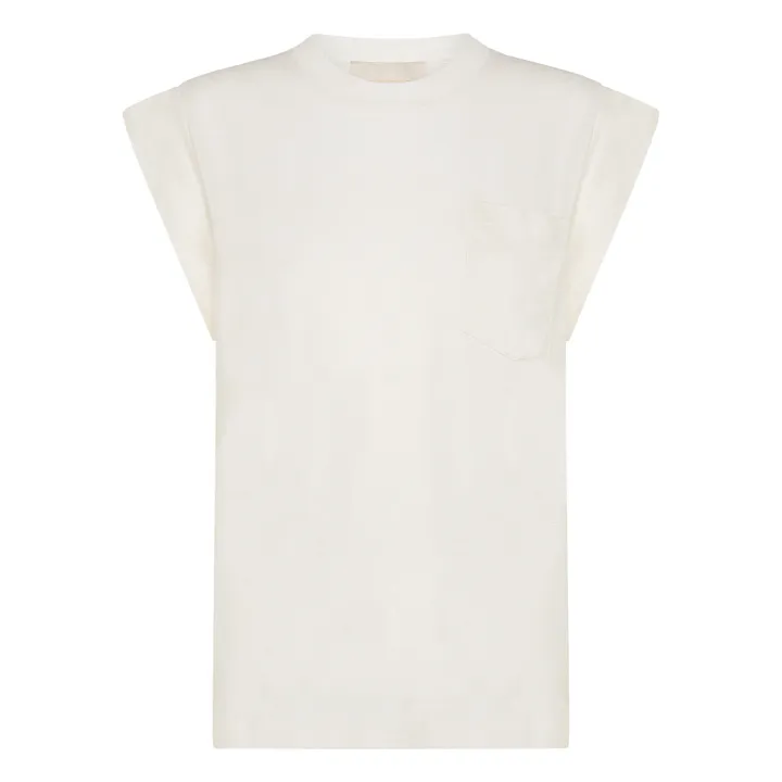 Momoni T-shirt Nicla Lin | Blanc