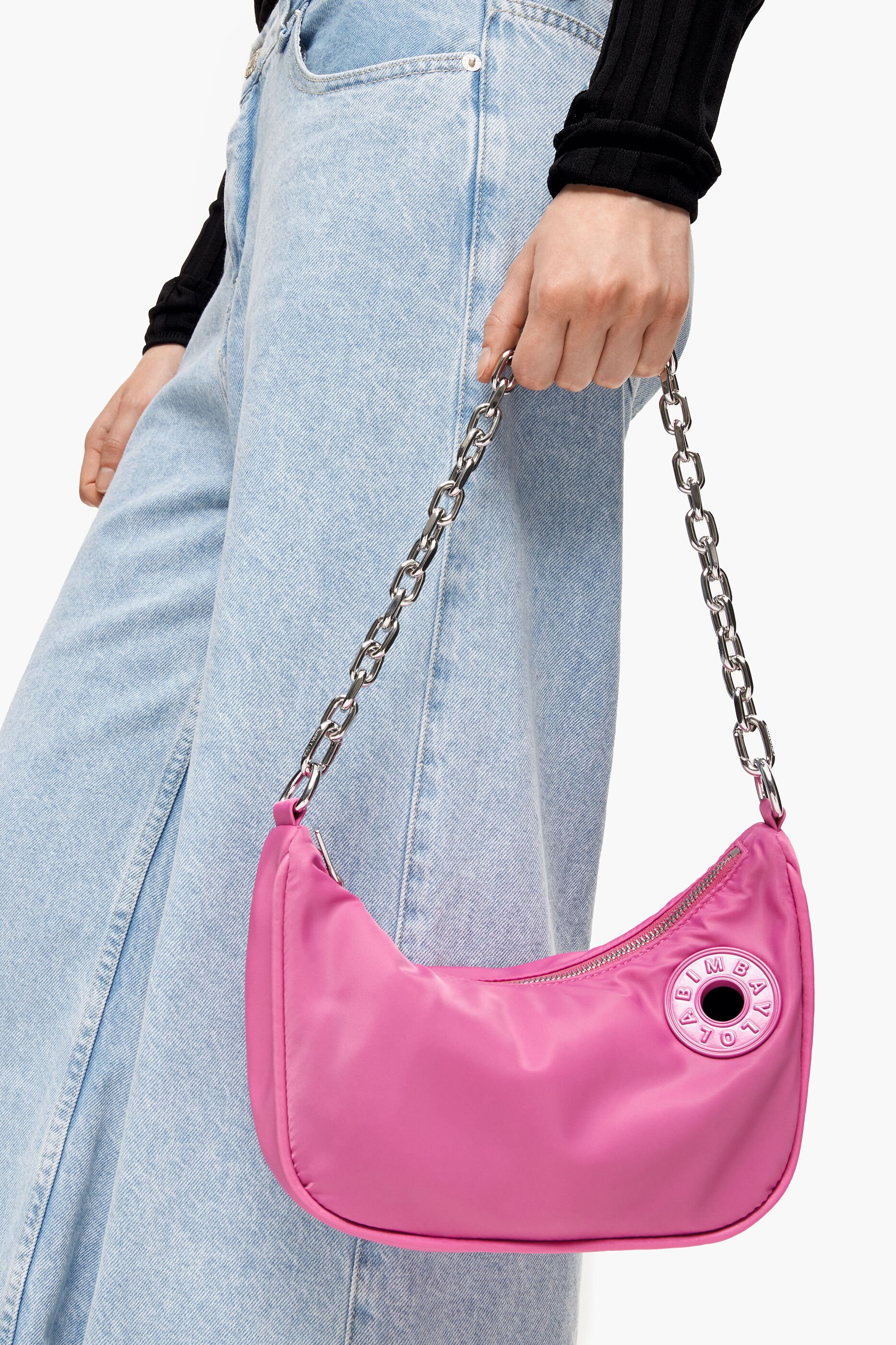 Bolsa de náilon rosa Moon S