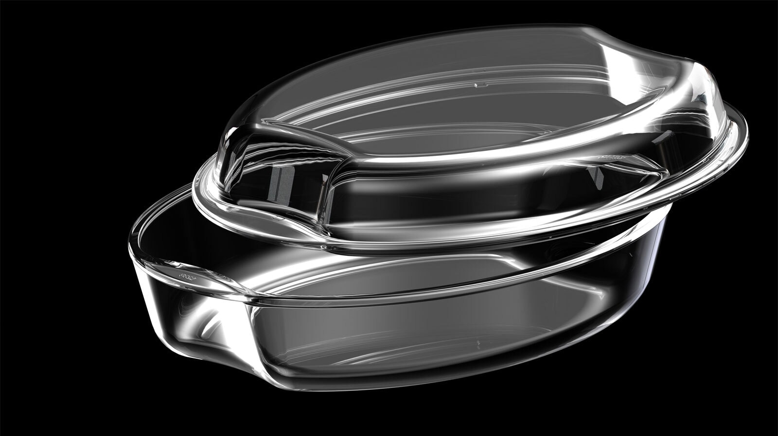 SIMAX exclusive Auflaufform/ Schale oval 2500 ml klarglas