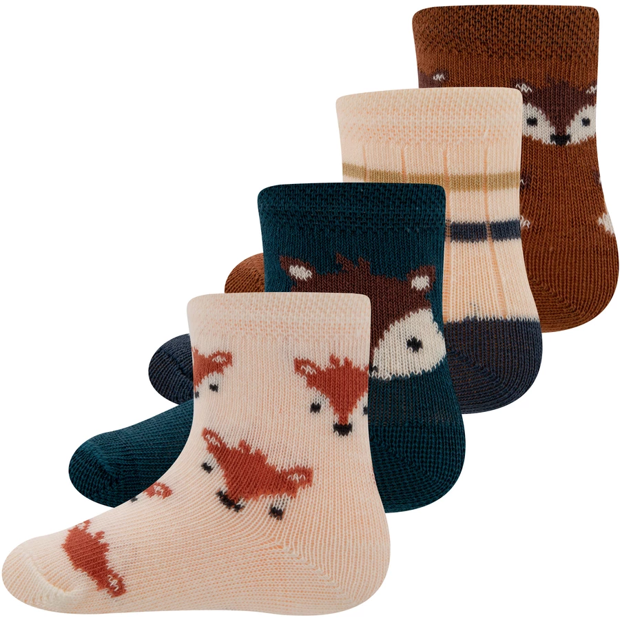 Ewers Babysöckchen 4er Pack FuchsRingel