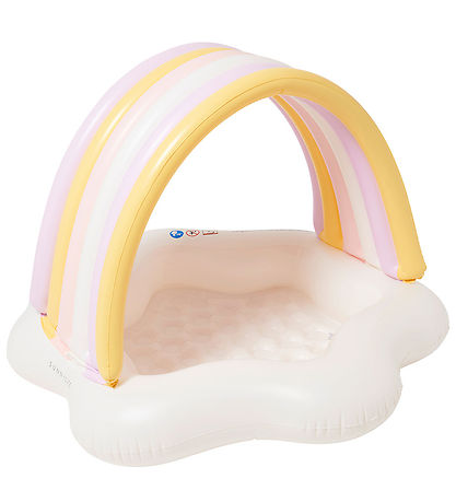 SunnyLife Bådebassin m. Skygge - 120x90 cm - Princess Swan Mult