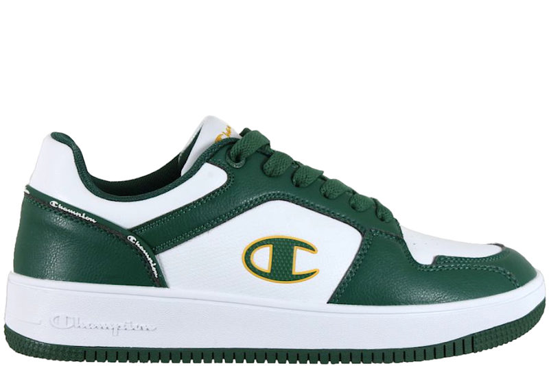 CHAMPION REBOUND 2.0 LOW GREEN SNEAKERS I HVIDT PU