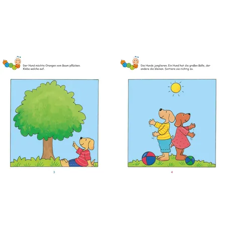 ars Edition Lernraupe – Erstes Stickerheft – Mengen und Größen