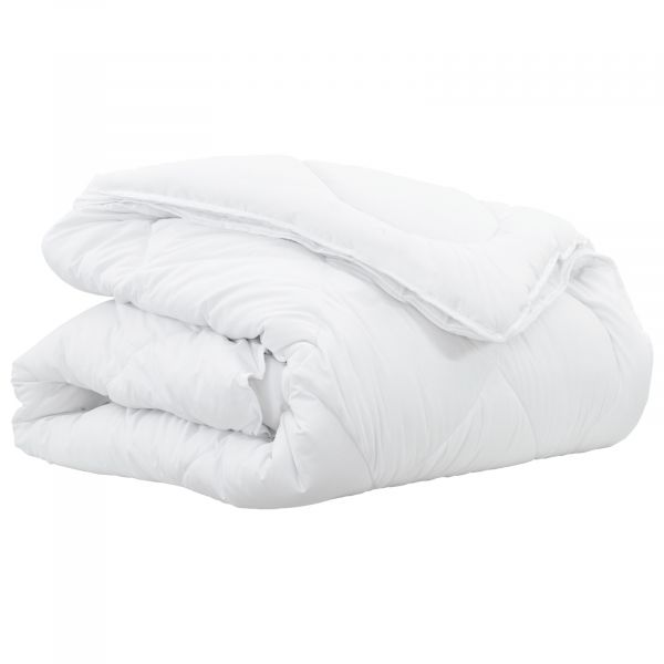 vidaXL Edredão Branco 200 x 200 cm Microfibra - 774159088
