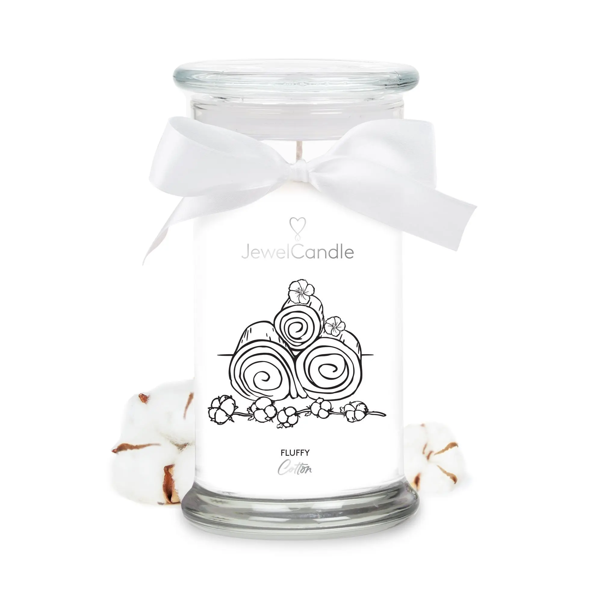 Jewel Candle - Fluffy Cotton Bougie Parfumée avec Bijou- Bougie