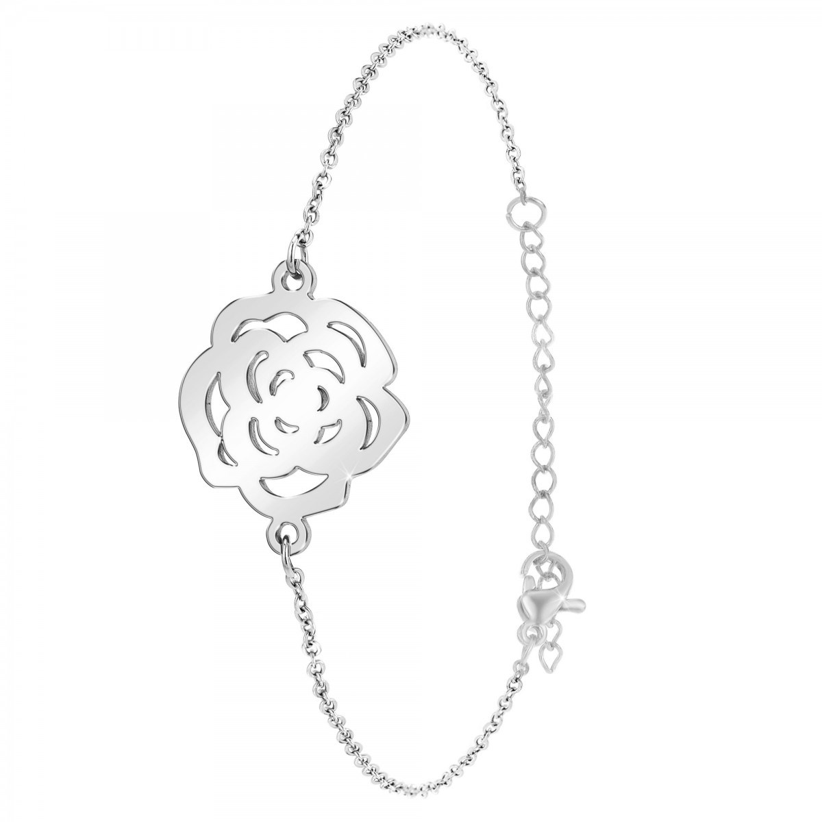 Bracelet fleur SC Bohème en acier inoxydable