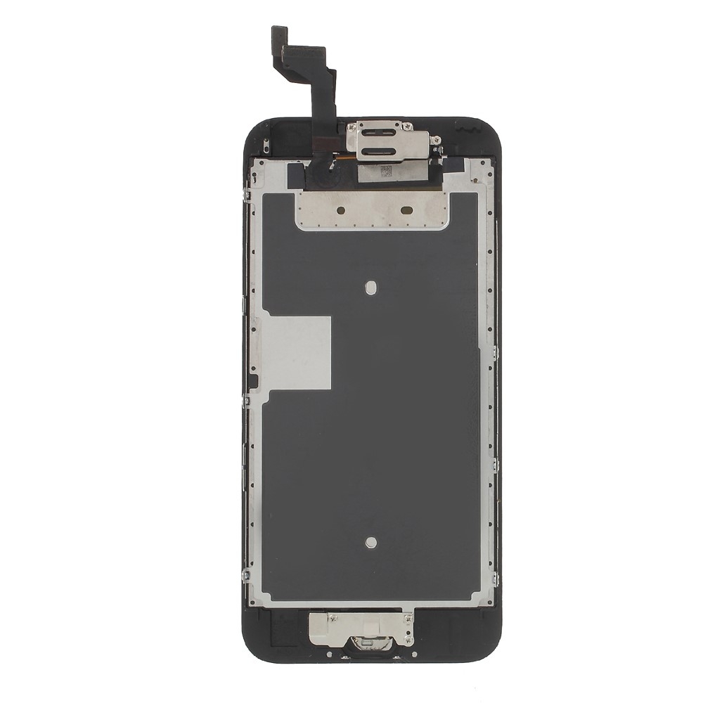 iPhone 6S Plus Komplettdisplay (Digitizer, LCD, Rahmen, Front Kamera, Metallplatte) - Schwarz