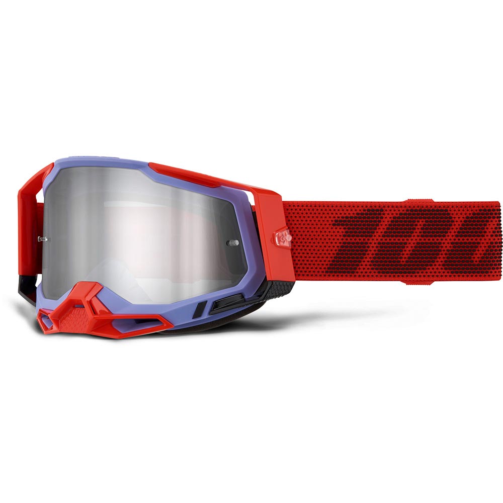 100% - Masque Racecraft 2 Cleat - Silver Mirror Rouge / Violet