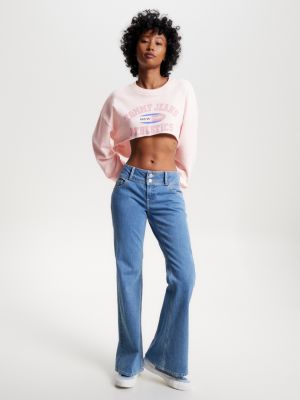Moletom cropped ultra com logo de Nova York