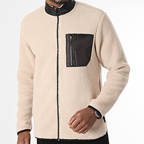 Veste Polaire Zippée Just Beige