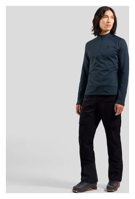 Pull Homme Odlo Essentials Light 1/2 Zip Bleu Foncé