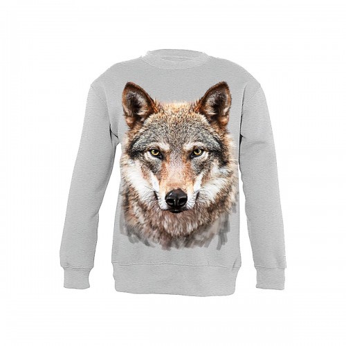 Moletom Wolf Boy, Cinza