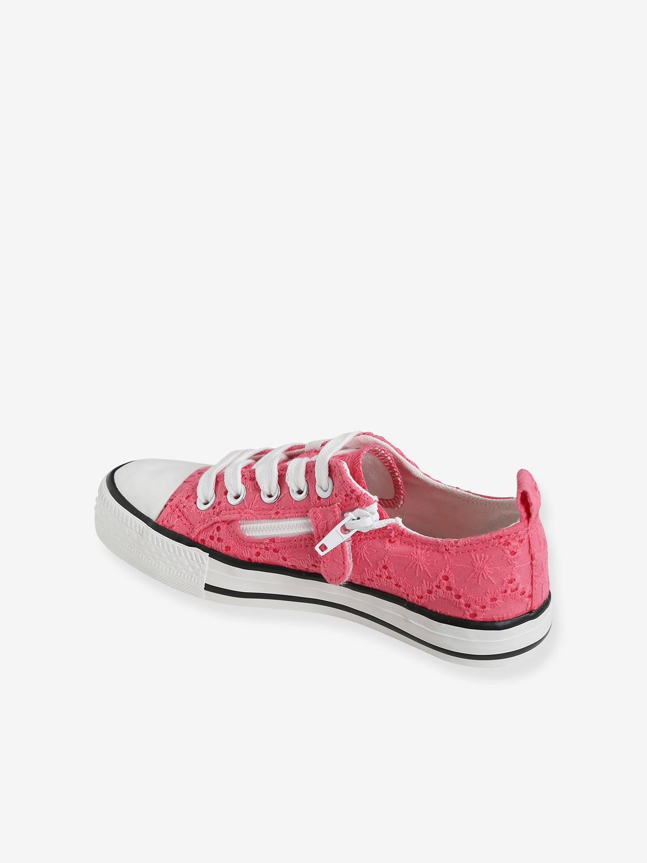 Tênis de lona estilo fantasia para meninas, estampa verde escura