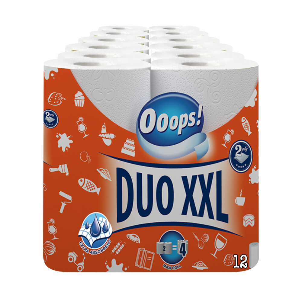 6x Ooops! Keukenpapier Duo XXL 2-laags2 stuks