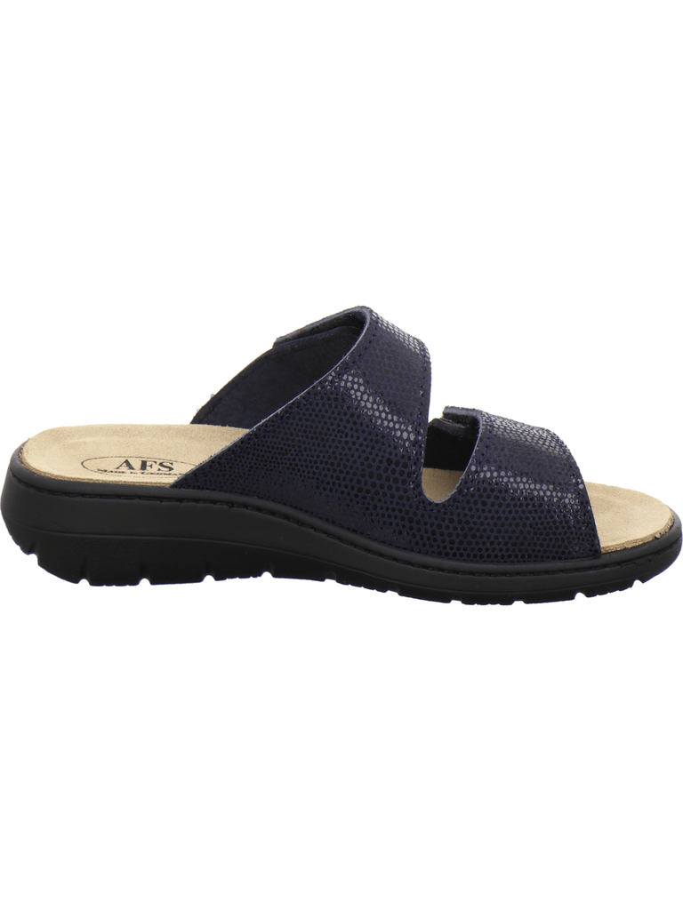 Pantoletten Damen Wechselfußbett navy