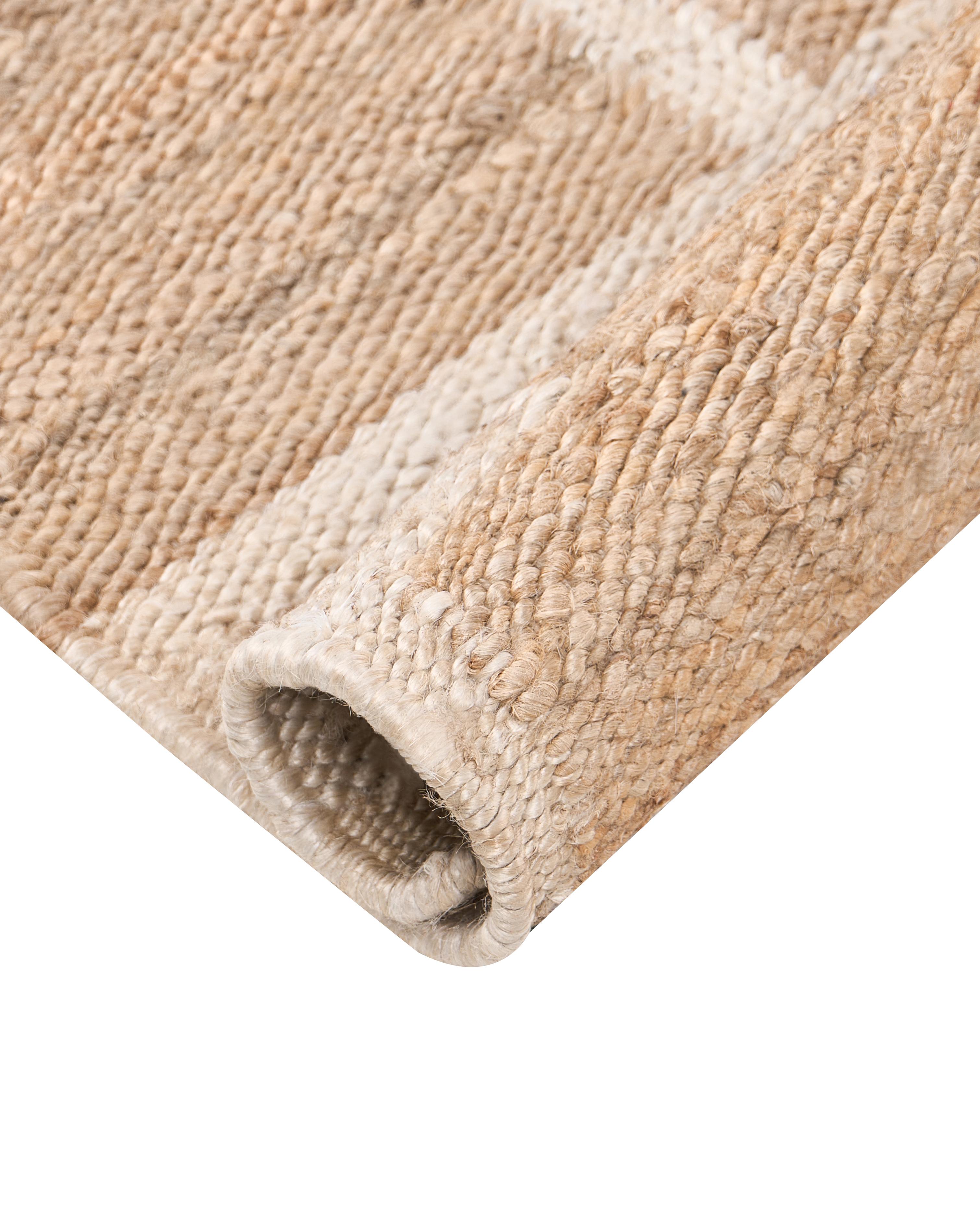 Vloerkleed GONDIA Lichtbeige 160 x 230 cm Jute