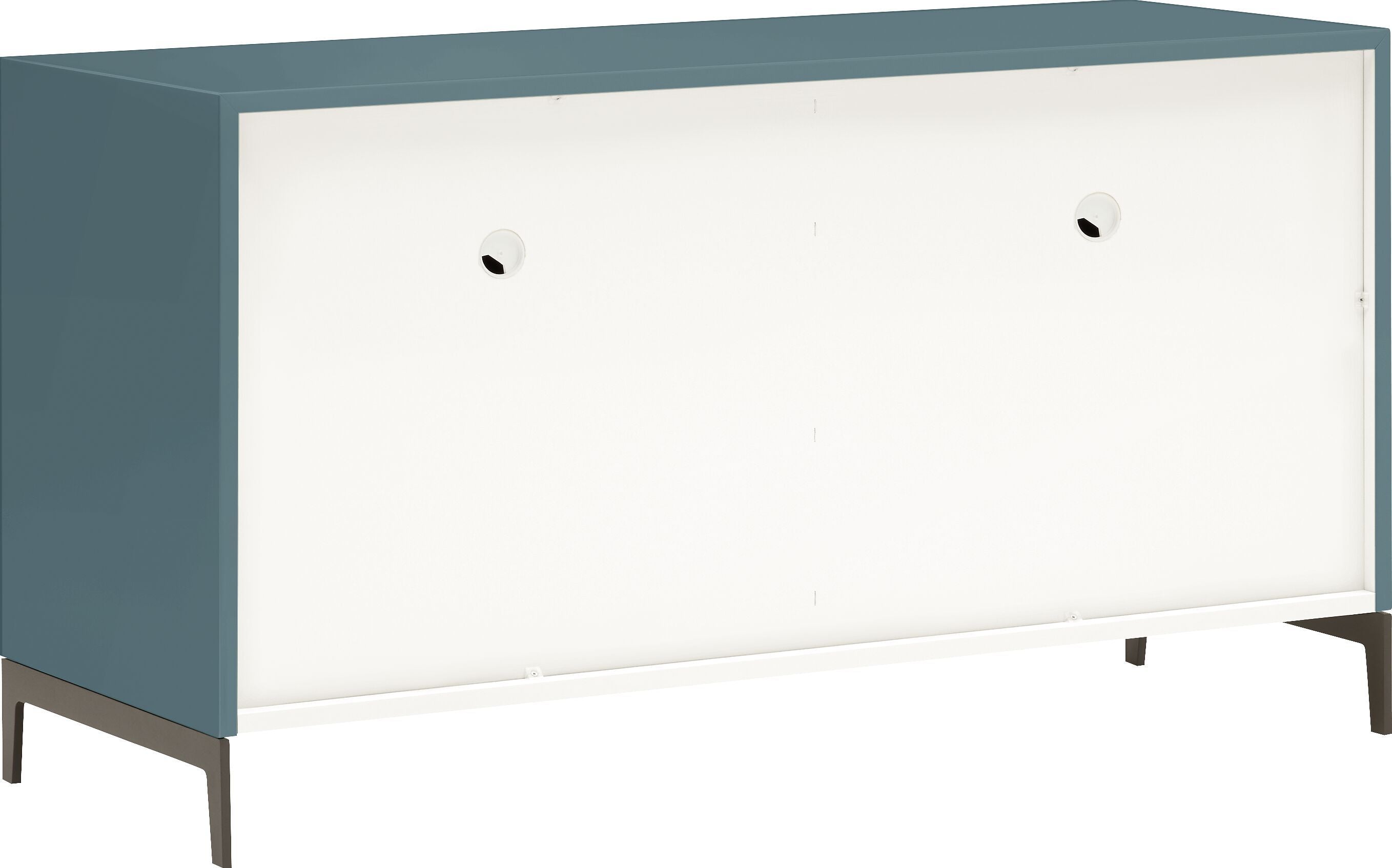 LUX Sideboard - Mittelblau / B: 120.0 cm x T: 46.0 cm x H: 68.0 cm