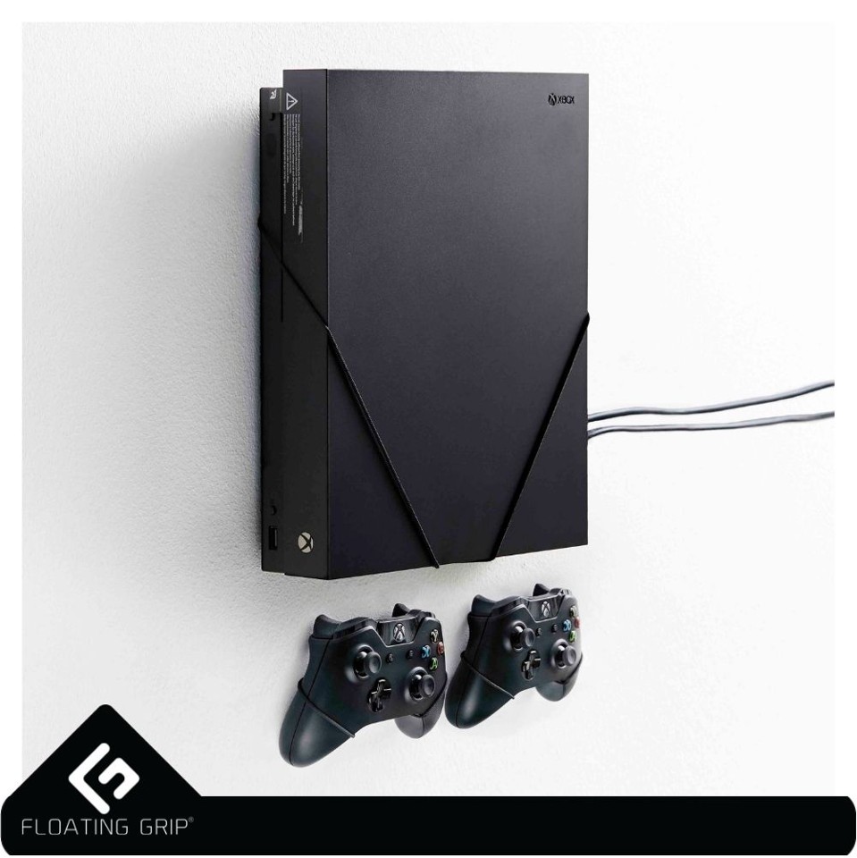 FLOATING GRIP® beslag til Xbox One X konsol og controllers, Sort